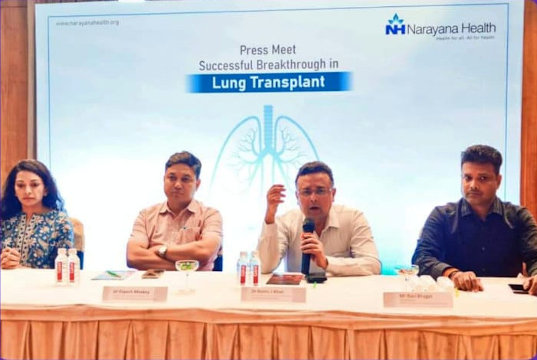 Press Meet on Successful Breakthrough in Lung Transplant